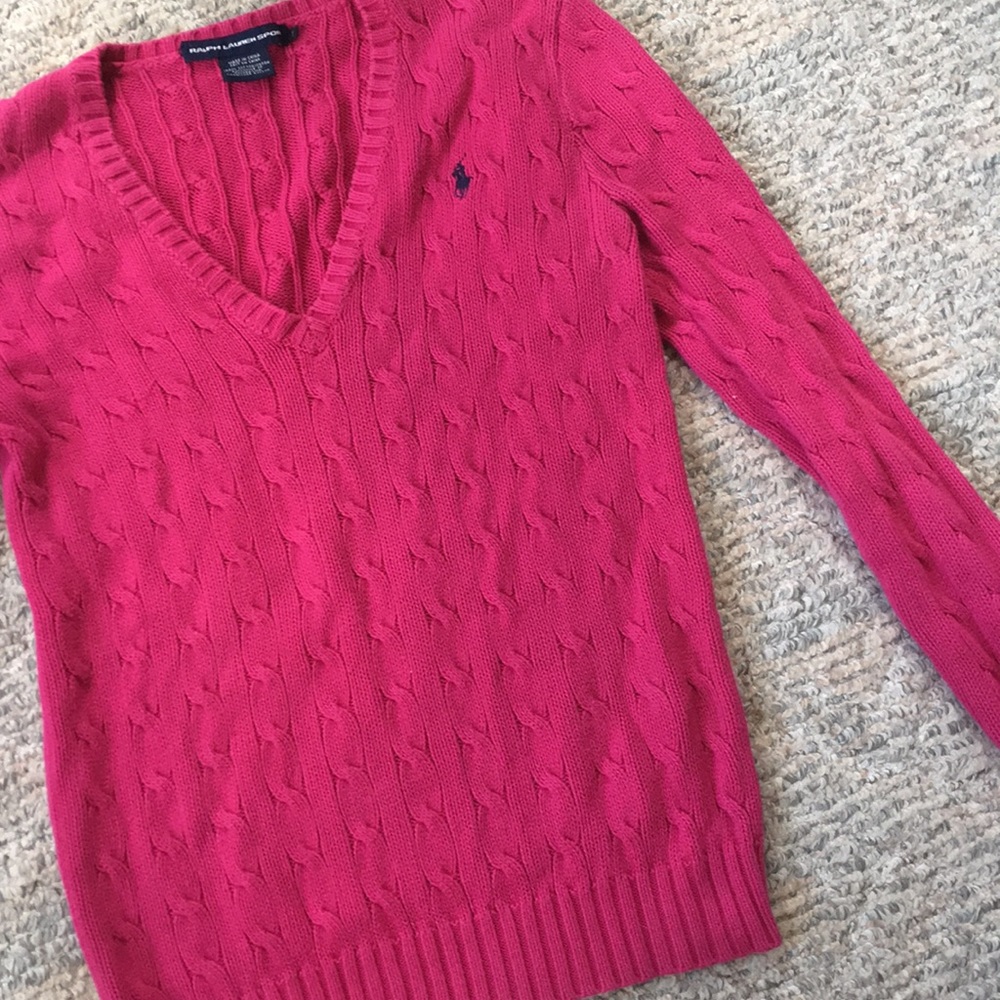 Pink Ralph Lauren sweater